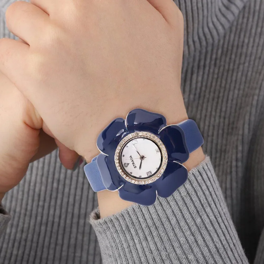 Strada Watch Mallow Flower Blue
